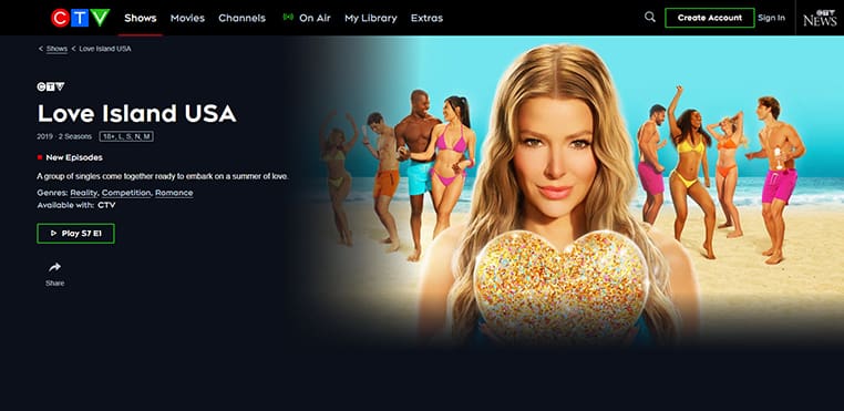 Love Island USA op CTV Love Island USA seizoen 7 streaming gratis op CTV