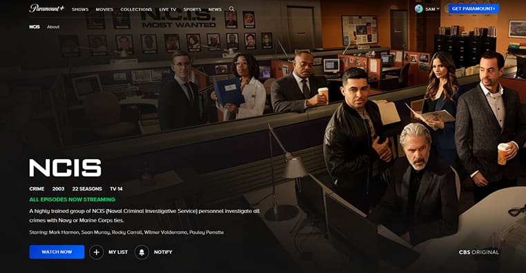 NCIS op Paramount+ Elk seizoen van NCIS streaming op Paramount+