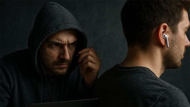 Kwetsbaarheid draadloze hoofdtelefoon Hacker luistert mee via draadloze koptelefoon
