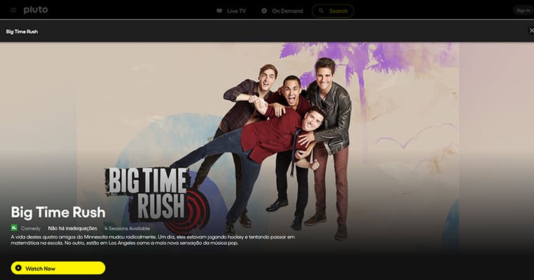 Big Time Rush streaming op Pluto TV