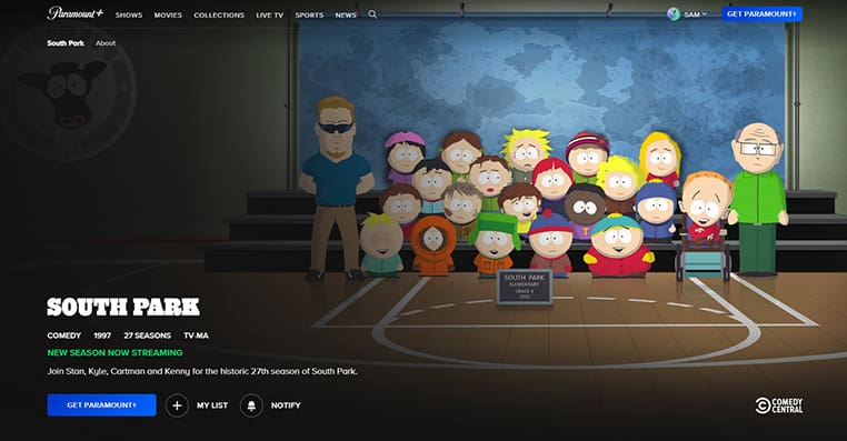  South Park seizoen 27 streaming op Paramount+