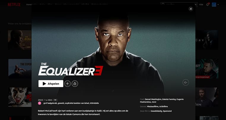The Equalizer 3 op Netflix The Equalizer 3 streaming op Netflix