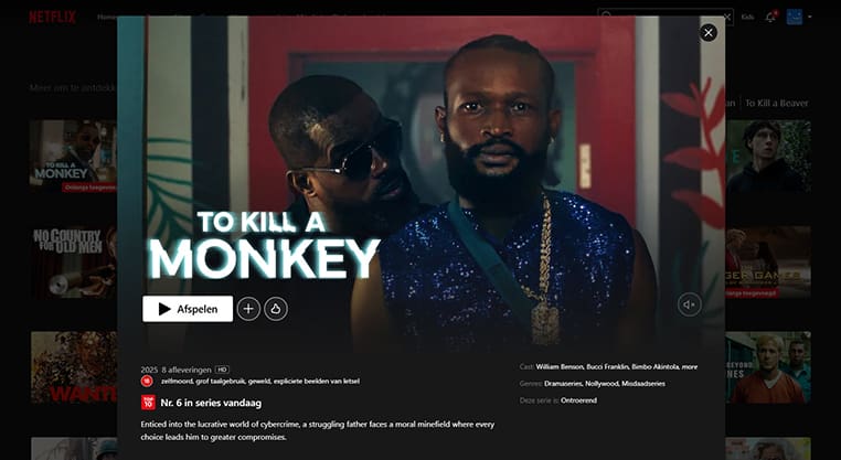 To Kill a Monkey op Netflix To Kill a Monkey streaming op Netflix in het VK