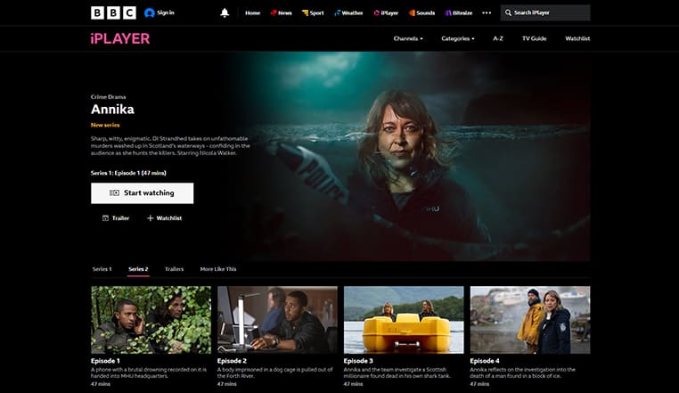 Annika streaming gratis op BBC iPlayer