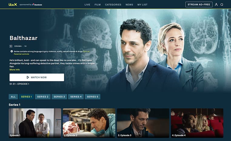Balthazar op ITVX Balthazar series streaming op ITVX
