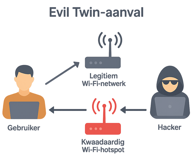Evil Twin schema Evil Twin-aanval schema