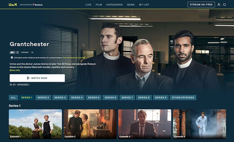 Grantchester op ITVX Grantchester streaming gratis op ITVX