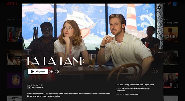 La La Land streaming op Netflix