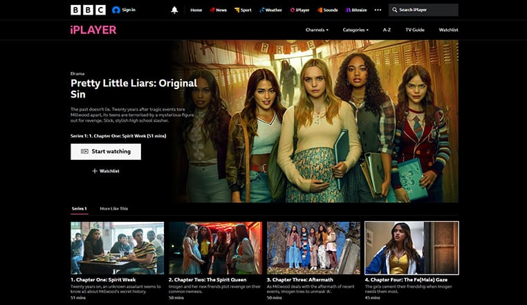 Pretty Little Liars: Original Sin op BBC iPlayer Pretty Little Liars: Original Sin streaming op BBC iPlayer