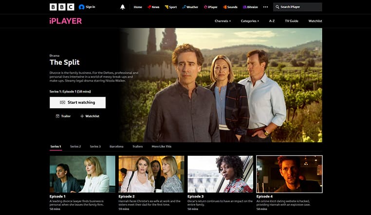 The Split streaming gratis op BBC iPlayer