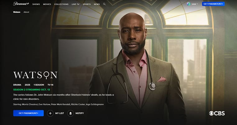 Watson serie streaming op Paramount+