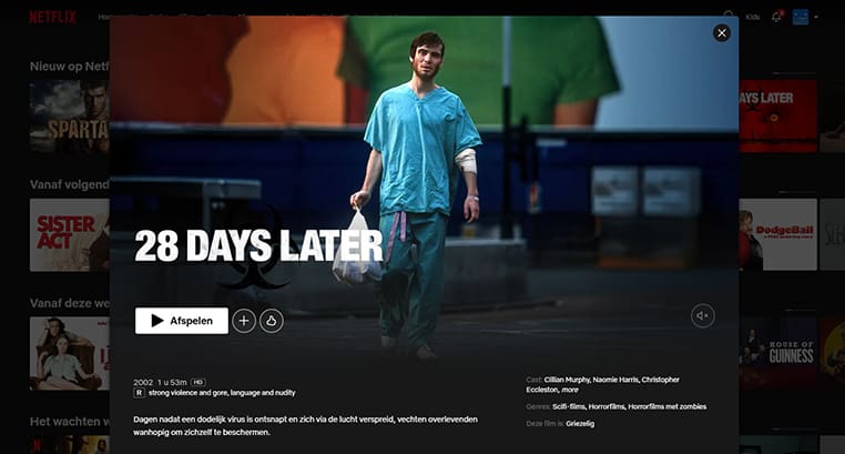 28 Days Later op Netflix 28 Days Later streaming op Netflix in Amerika