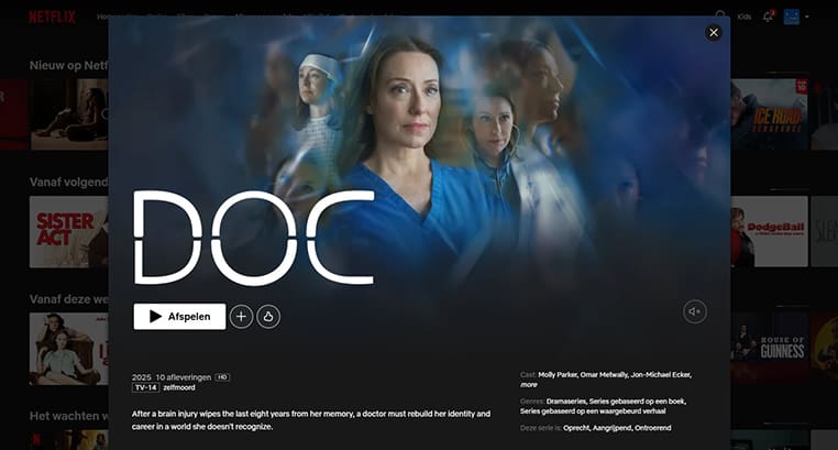 Doc serie streaming op Netflix