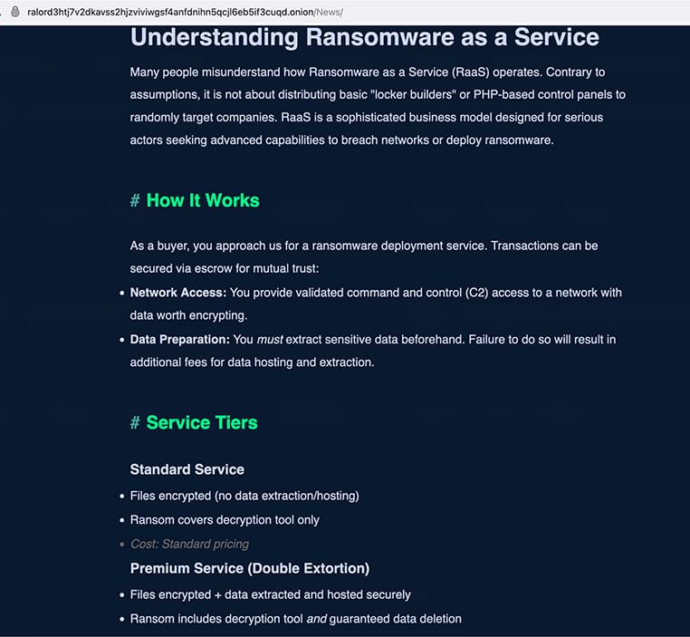 Nova Ransomware-as-a-service Beschrijving van Ransomware-as-a-Service bij Nova