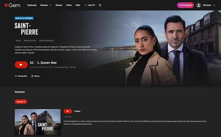 Saint-Pierre-serie streaming op Gem