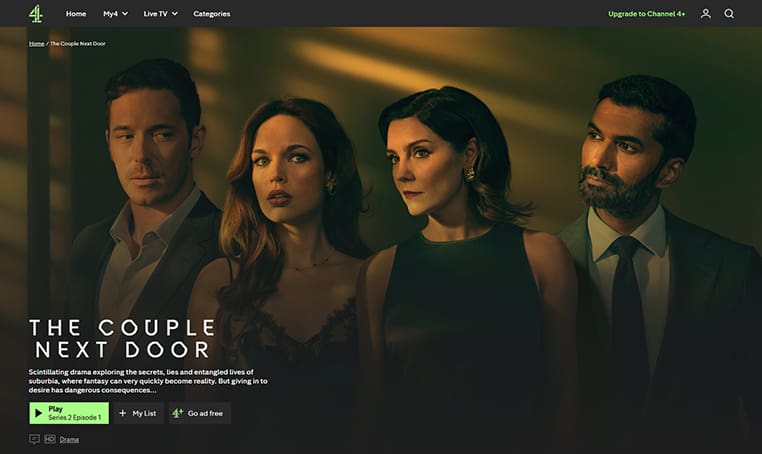 The Couple Next Door streaming gratis op Channel4
