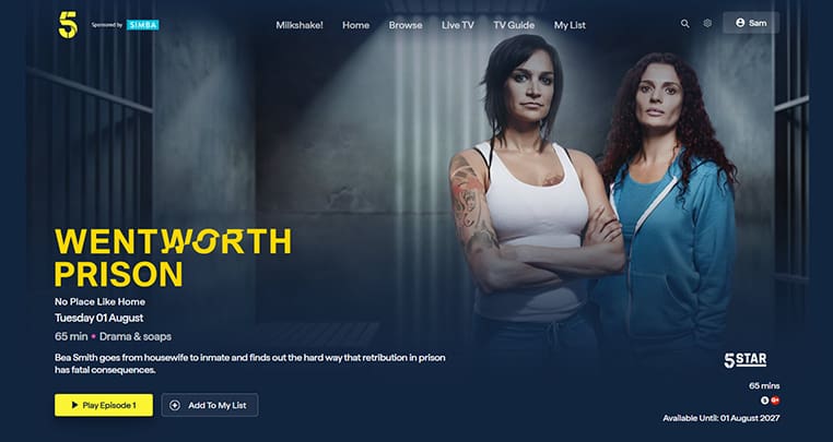 Wentworth op Channel 5 Wentworth streaming gratis op Channel 5