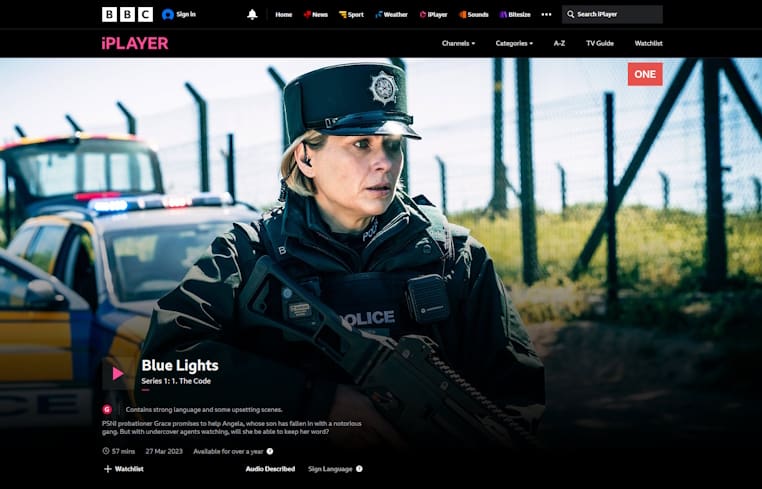 Blue Lights streaming op BBC iPlayer
