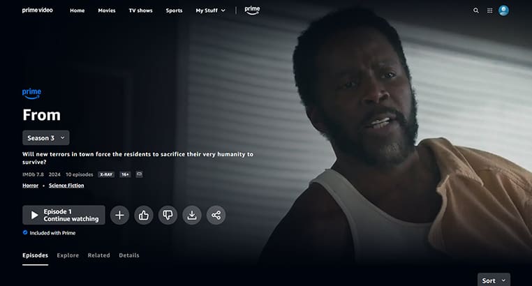 From seizoen 3 op Prime Video From seizoen 3 streaming op Prime Video in India