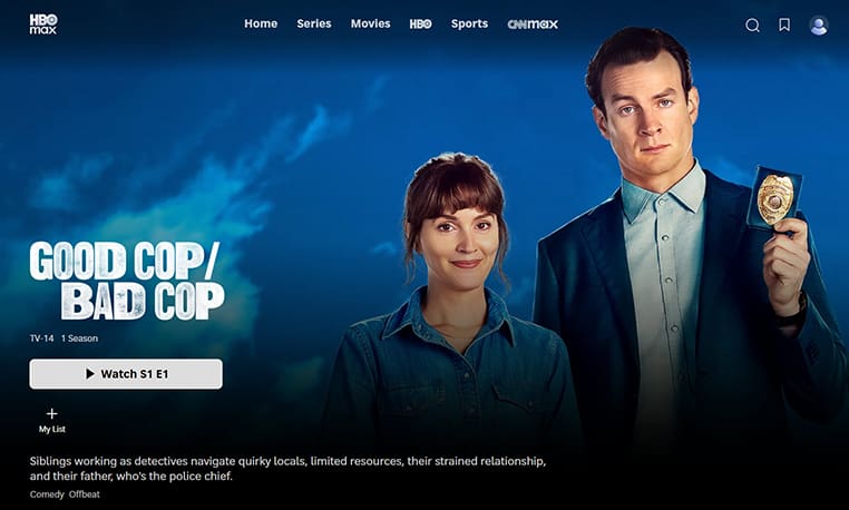 Good Cop / Bad Cop streaming op HBO Max
