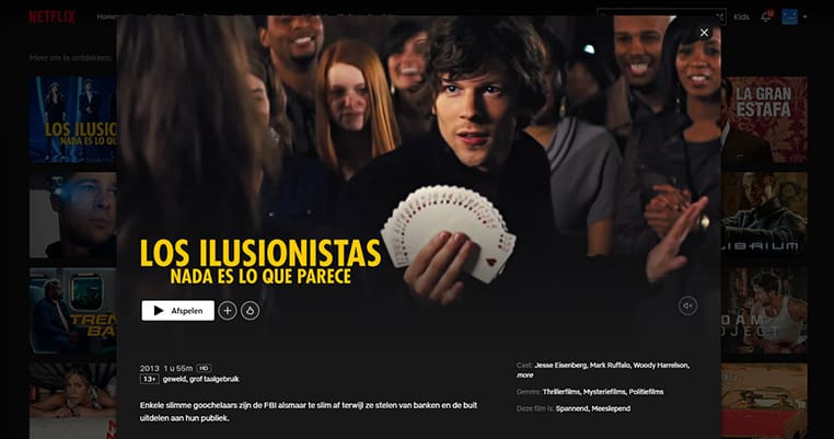 Now You See Me op Netflix Now You See Me streaming op Netflix