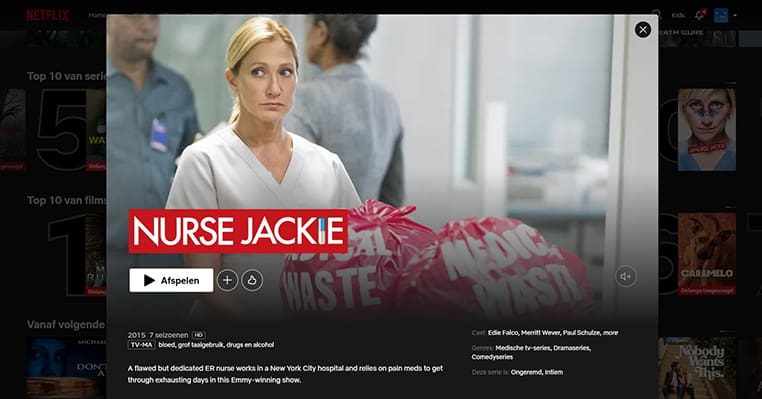 Nurse Jackie op Netflix Nurse Jackie streaming op Netflix in Amerika