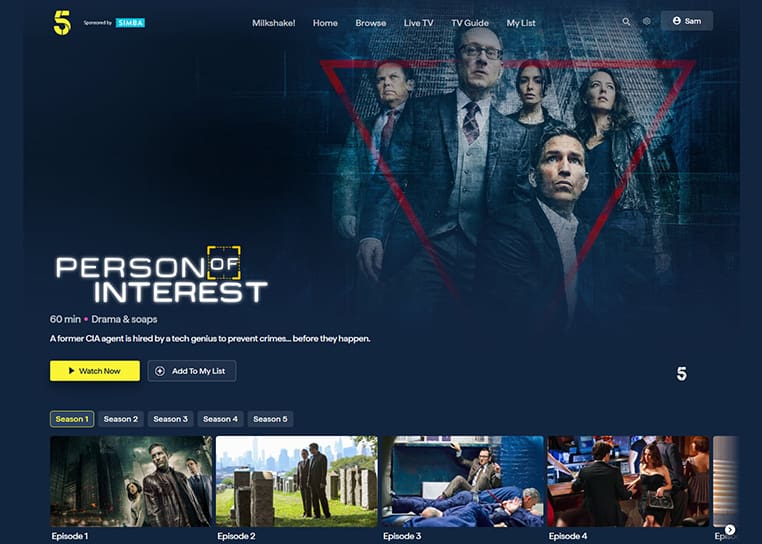 Person of Interest op Channel 5 Person of Interest streaming gratis op Channel 5