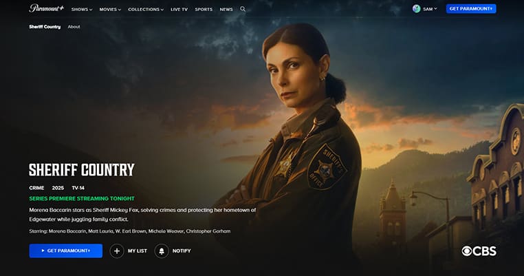 Sheriff Country streaming op Paramount+