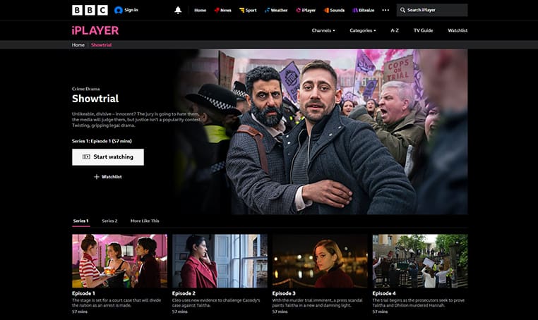 Shwotrial op BBC iPlayer Showtrial streaming gratis op BBC iPlayer