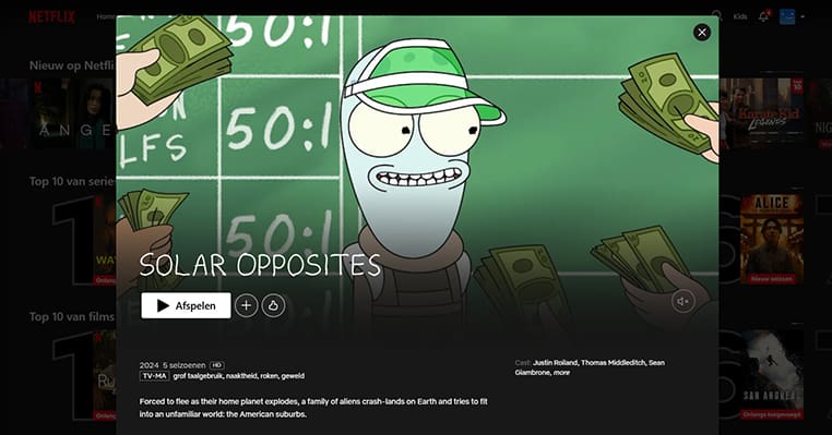Solar Opposites streaming op Amerikaanse Netflix