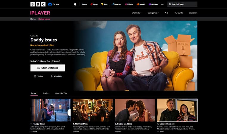 Daddy Issues op BBC iPlayer Daddy Issues streaming op BBC iPlayer
