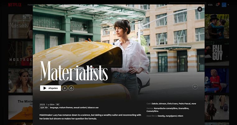 Materialists op Netflix Materialists streaming op Netflix in India