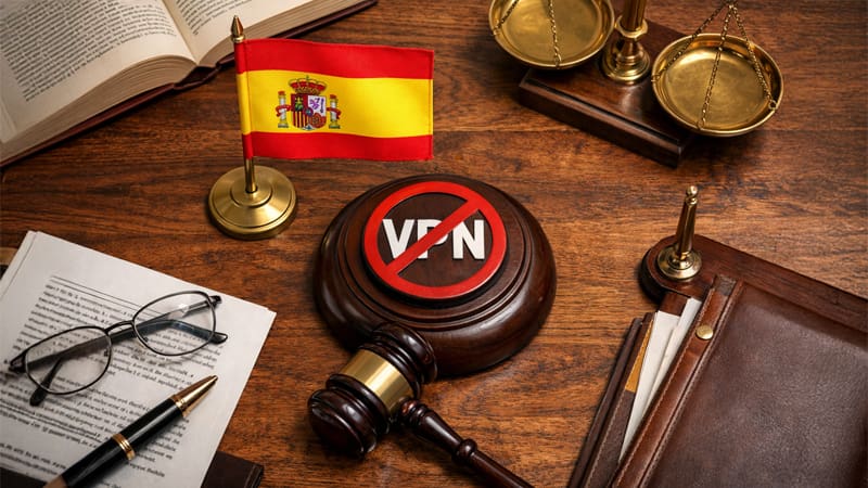 VPN-ban in Spanje