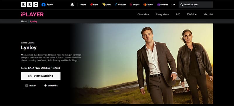 Lynley streaming gratis op BBC iPlayer