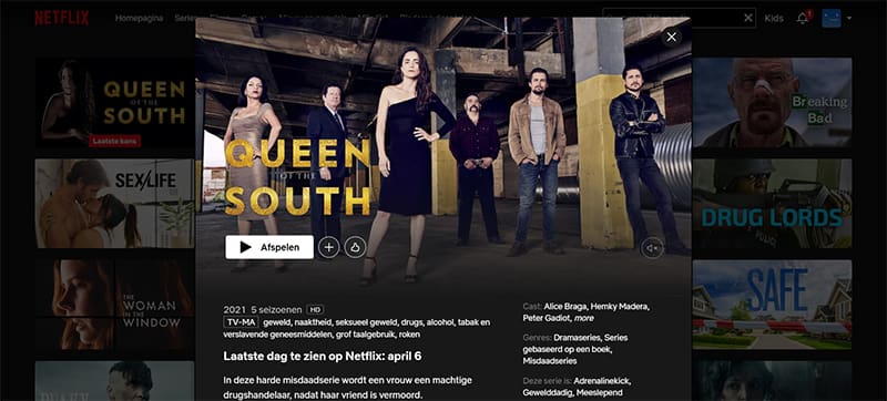 Queen of the South streaming op Netflix