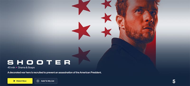 Shooter streaming op Channel 5