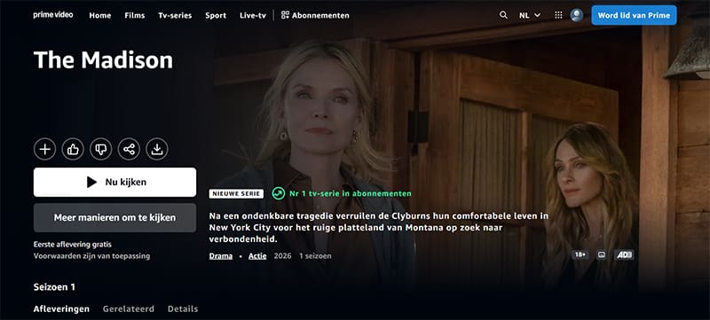 The Madison op Prime Video The Madison streaming op Prime Video