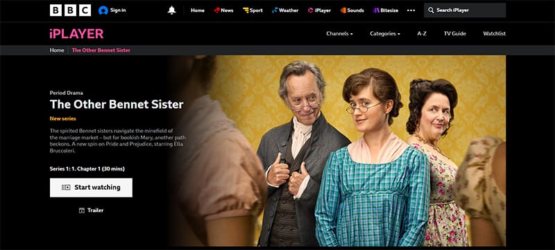The Other Bennet Sister streaming op BBC iPlayer The Other Bennet Sister streaming op BBC iPlayer