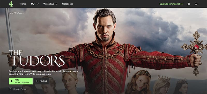 The Tudors streaming gratis op Channel 4