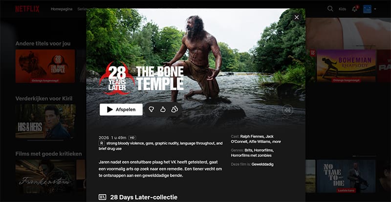 28 Years Later: The Bone Temple op Netflix 28 Years Later: The Bone Temple streaming op Netflix