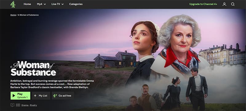 A Woman of Substance op Channel 4 A Woman of Substance streaming gratis on Channel 4