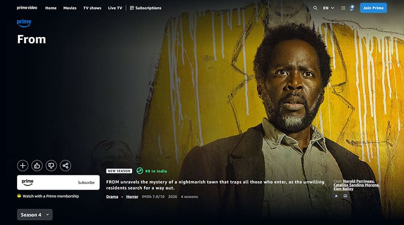 From seizoen 4 op Prime in India