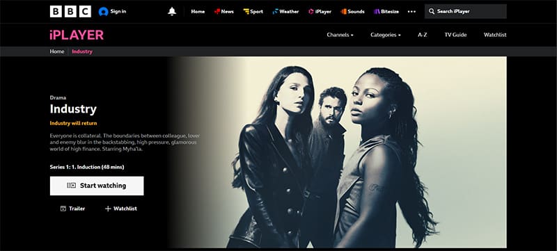 Industry streaming gratis op BBC iPlayer