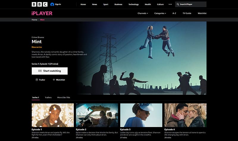 Mint serie streaming gratis op BBC iPlayer