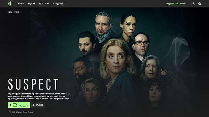 Suspect streaming gratis op Channel 4