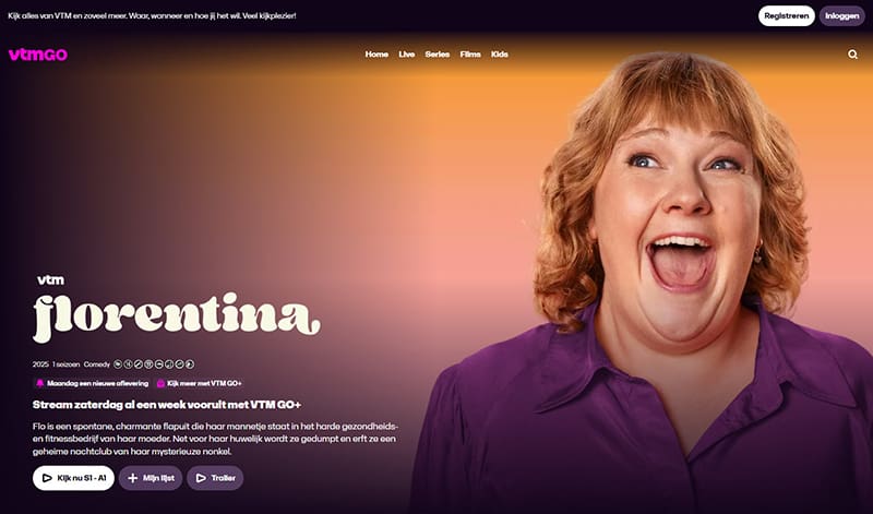 Florentina streaming gratis op VTM GO