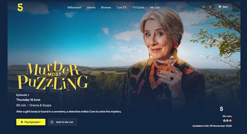 Murder Most Puzzling streaming op Channel 5