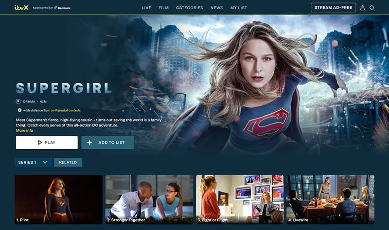 Supergirl op ITVX Supergirl streaming gratis op ITVX