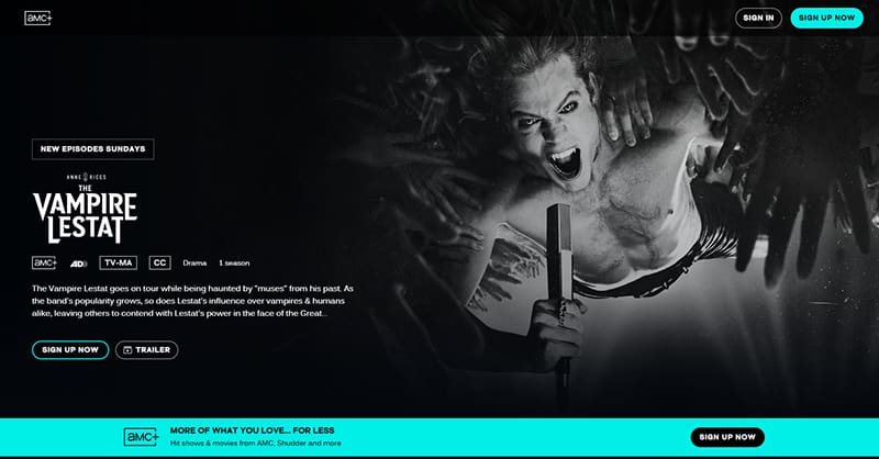 The Vampire Lestat streaming op AMC+