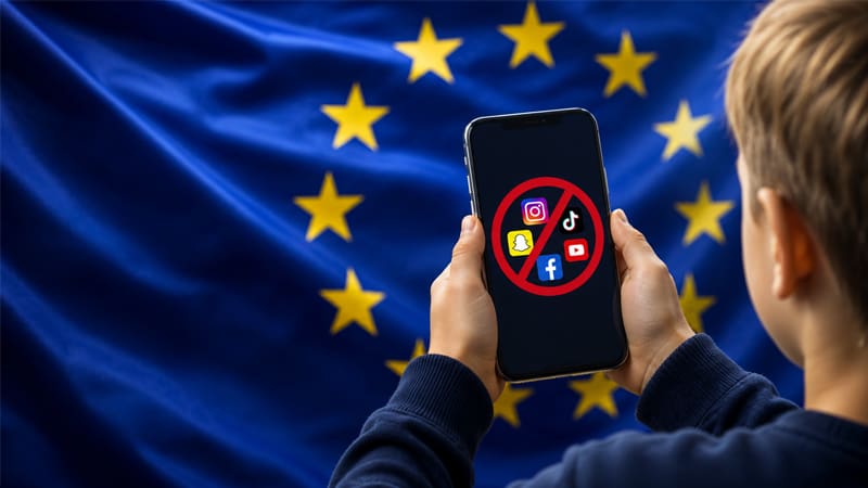 EU-leeftijdsgrens voor sociale media EU kondigt mogelijk in september leeftijdsgrens voor sociale media aan